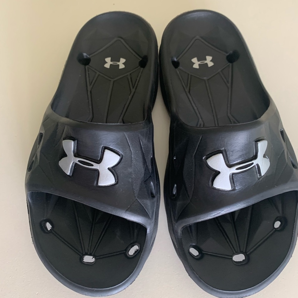 Under Armour Unisex Black Slide Sandals